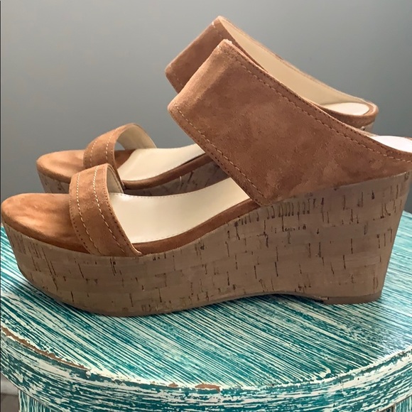 Marc Fisher Shoes - Marc Fisher Shelbee Cork Wedge Sandals/Shoes